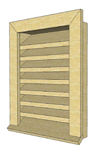 Woodwork Build Wood Louvered Vent PDF Plans