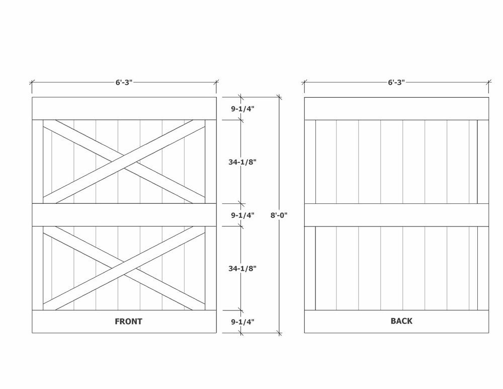 Barn Door Plans | 1000 x 773 · 63 kB · jpeg