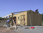 lean-to roof construction
