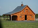 30'x24' Horse Barn Stable with Lean-to