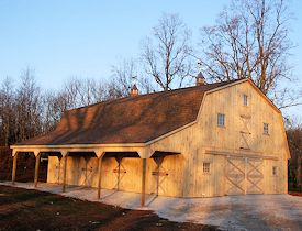 Gambrel Style Horse Stable