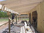 lean-to roof rafters