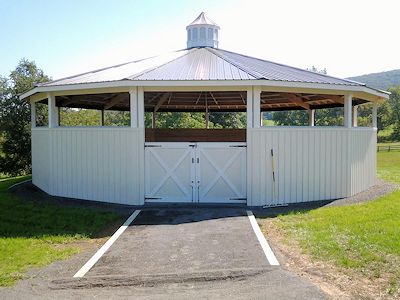 Completely Built Covered Round Pen